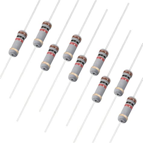 200pcs 1W 1K Ohm Carbon Film Resistor 5% Tolerance 4 Color Bands - Walmart.com - Walmart.com