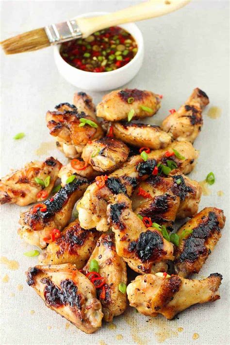 Grilled Thai Chicken Wings | How To Feed A Loon