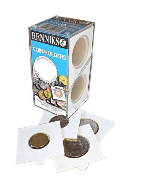 Renniks Coin Holders (Self-Adhesive) - 39.5mm | Renniks