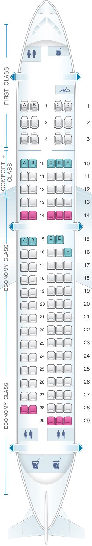 Seat Map Delta Airlines Airbus A220 100 | SeatMaestro