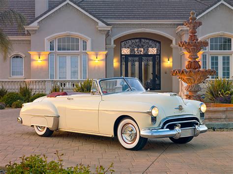 1950 oldsmobile 88 convertible - Car Stock Photos - Kimballstock