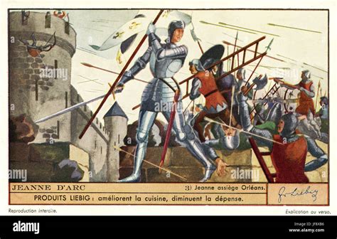 Joan of Arc / Jeanne d'Arc. Siege of Orleans (1428 - 1429). Liebig ...