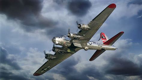 B-17 Flying Fortress With Open Bomb Bay Doors HD desktop wallpaper ...