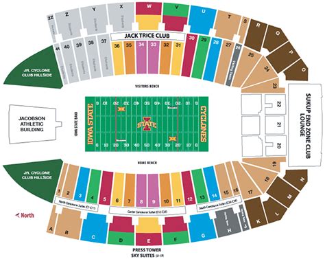 Jack Trice Stadium Parking Map - The Ozarks Map