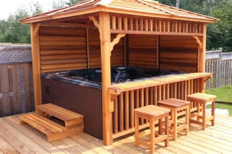 20+ Hot Tub Enclosure With Bar – The Urban Decor