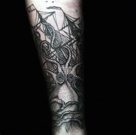 100 Kraken Tattoo Designs For Men - Sea Monster Ink Ideas