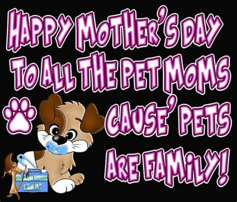 Happy Mother's Day To Pet Moms Cause Pets Are Family | Feliz día mamacita, Feliz día, Feliz