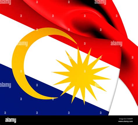 Flag of Labuan, Malaysia. Close Up Stock Photo - Alamy