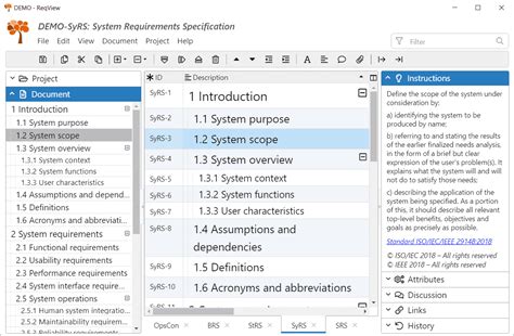 Requirements Specification Templates | ReqView Documentation