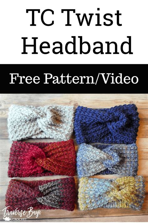 Crochet Twist Headband - Traversebaycrochet.com