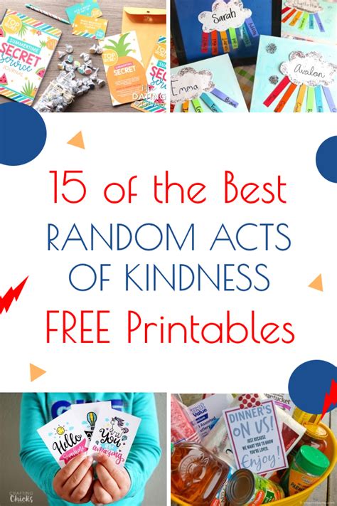 15 of the Best Free Random Acts of Kindness Printables - Life in the Nerddom