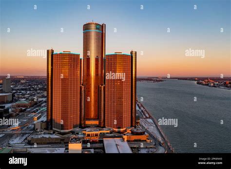 Detroit, Michigan, General Motors headquarters in the Renaissance ...