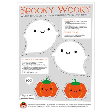 Free Halloween Ghost Garland Printable - Asking For Trouble