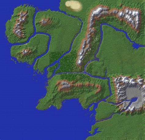 Minecraft Middle Earth: Click to see the full land map! Minecraft Project