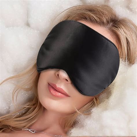 Natural Silk Sleep Mask Blindfold Super Smooth Eye Mask Nose Shape ...