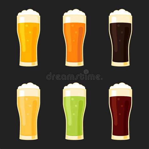 Beer Glasses Different Types Stock Illustrations – 193 Beer Glasses Different Types Stock ...