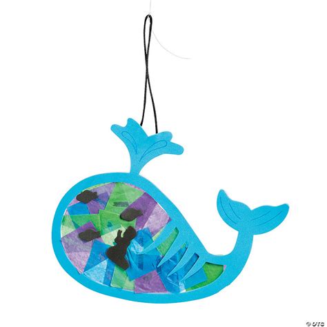 Tissue Paper Jonah & the Whale Ornament Craft Kit - Discontinued