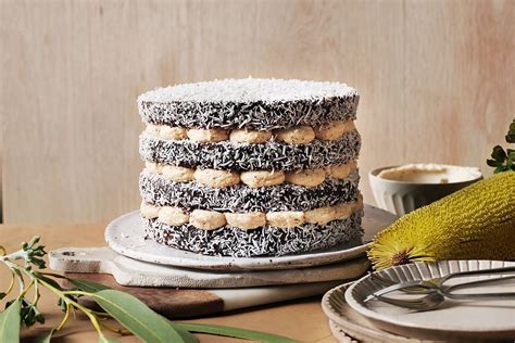 Chocolate lamington cake with coffee and wattleseed recipe - Recipes - delicious.com.au