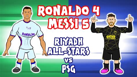 RONALDO vs MESSI: 4-5! (Riyadh All-Stars vs PSG Friendly 2023) - Win ...