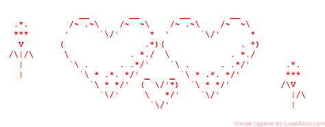 ASCII hearts | Ascii art, Cool text symbols, Text art