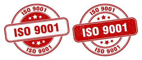 Iso 9001 Stamp. Iso 9001 Label. Round Grunge Sign Stock Vector ...