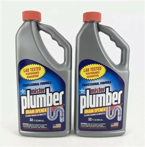 2pk 32 FL Oz Mister Plumber Drain Opener Professional Formula Septic Safe for sale online | eBay