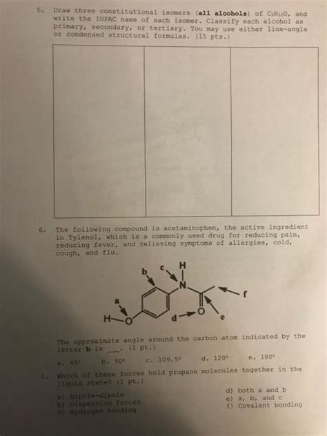 Solved 5. Draw three constitutional isomers (all alcohols of | Chegg.com