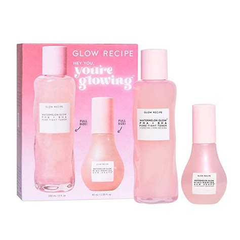 Amazon.com : Glow Recipe Hey You, You're Glowing - 2-Piece Kit with ...