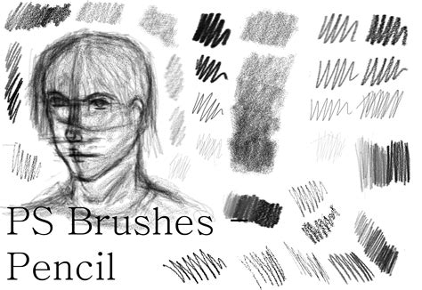 Pencil Scribble 1 | Photoshop brushes, Sketch photoshop, Ps brushes