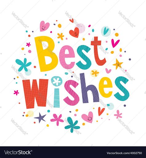 Best wishes Royalty Free Vector Image - VectorStock