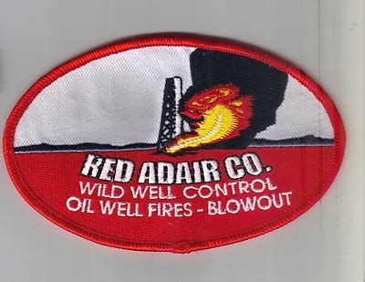 RED ADAIR CO OIL WELL FIRES BLOWOUT PATCH UNUSED -- Antique Price Guide Details Page