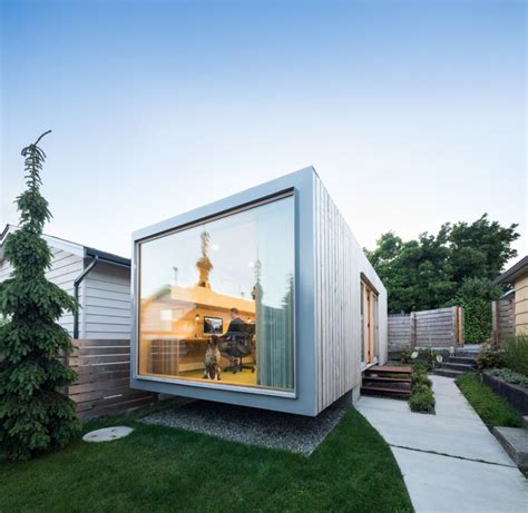 An Architect's Backyard Office Inside A Reclaimed Shipping Container