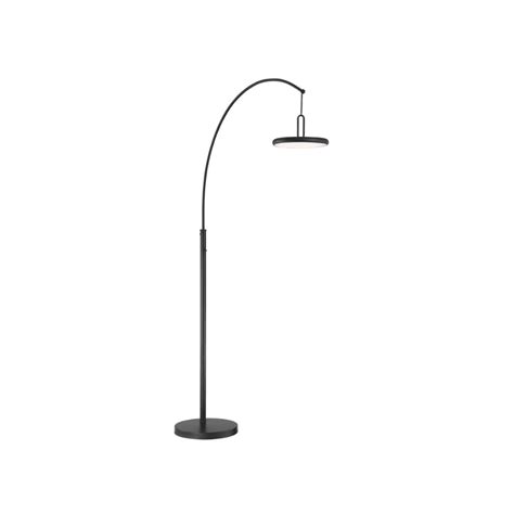 Lite Source LS-83277BN Brushed Nickel Sailee 84" Tall Integrated LED Arc Floor Lamp Arc Light ...
