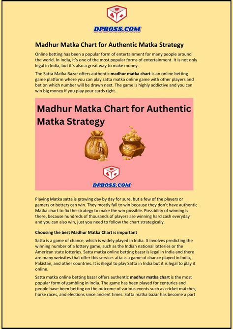 PPT - Madhur Matka Chart for Authentic Matka Strategy PowerPoint ...