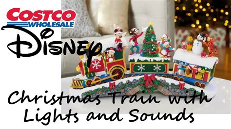 Disney Christmas Train with Lights and Sounds - Costco Disney Collection - YouTube