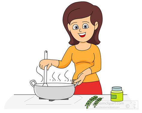 mother cooking food clipart | Action pictures, Cooking clipart, Clip art