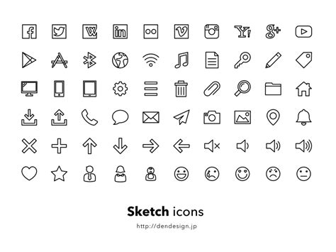 Sketch Icons by DEN DESIGN on Dribbble