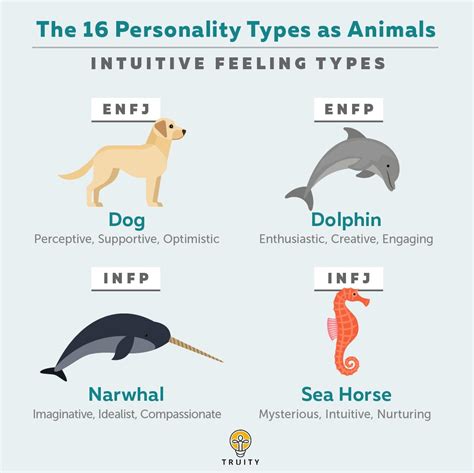 Myers Briggs Personality Animals