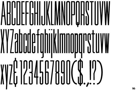 Identifont - Tall Skinny Condensed