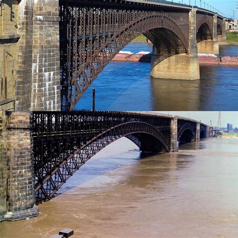 Industrial History: 1874 Eads Bridge over the Mississippi River at St ...