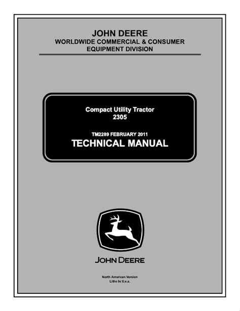 John Deere 2305 Compact Tractor Service Manual