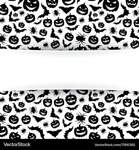 Black and white halloween background Royalty Free Vector