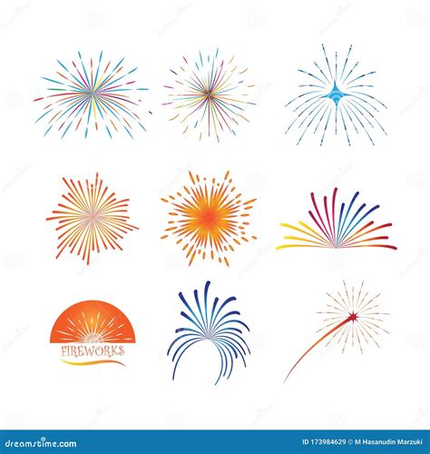 Fireworks logo vector stock illustration. Illustration of banner ...