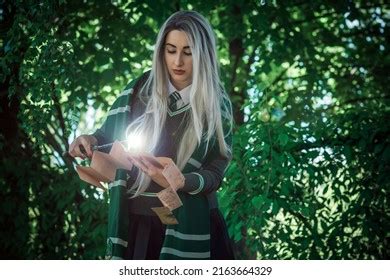 Girl Magic Wand Wizards Cosplay School Stock Photo 2163664329 | Shutterstock