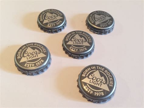 Coors Light Bottle Cap Pinback Button