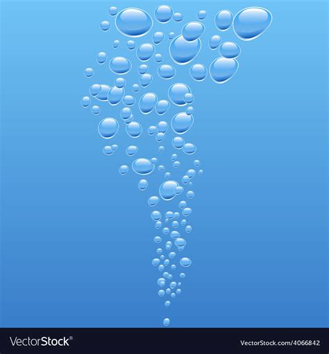 Bubbles in water Royalty Free Vector Image - VectorStock