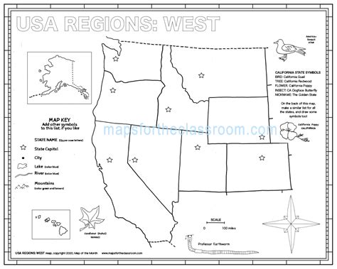 West Region Usa Map