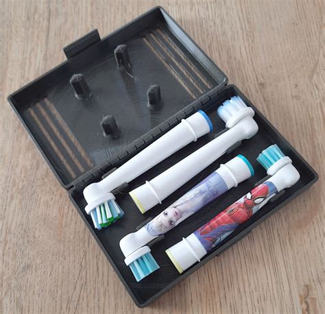 Oral-B Electric 2/4/6 Toothbrush Head Travel Case and Stand (PIP) by DrJones | Download free STL ...