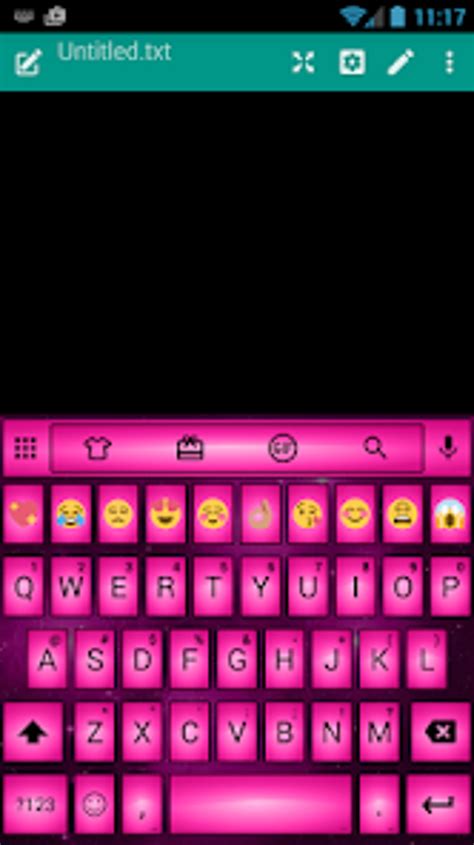 Emoji Keyboard Led Pink Theme para Android - Descargar