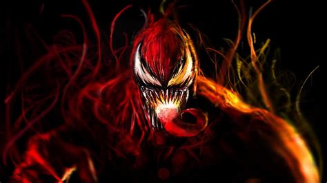 HD wallpaper: Venom illustration, art, Marvel Comics, Symbiote, Carnage, supervillain ...